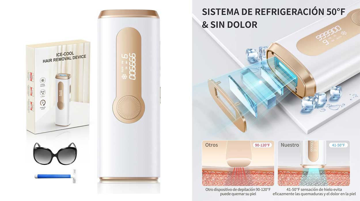 Chollo Depiladora IPL Haarlosy con refrigeración por sólo 47,99€ con doble cupón (-50%) ¡Top ventas!