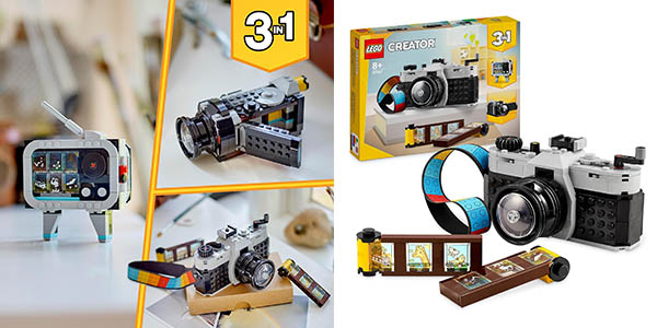 Chollo LEGO Creator 3 en 1 Cámara Retro por solo 16,99€ (15% de descuento)