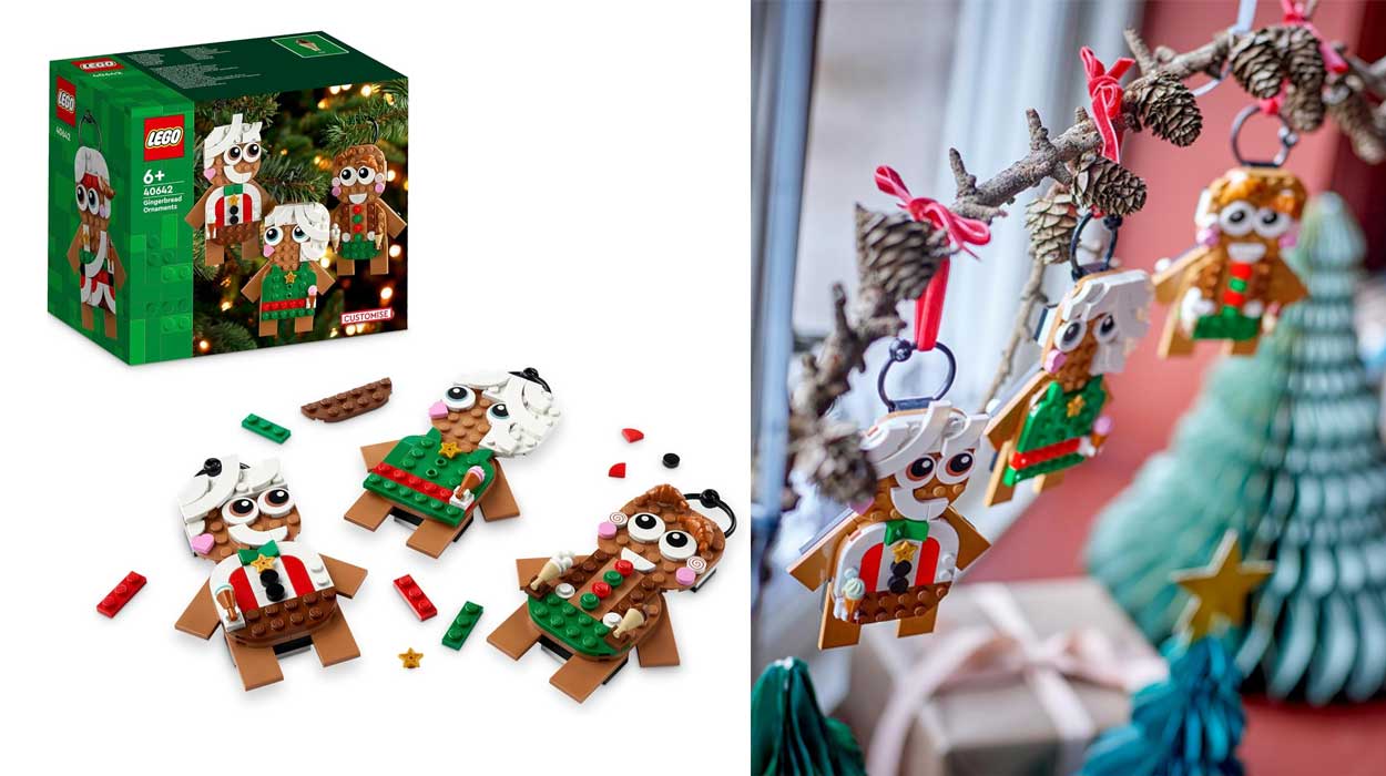 En Amazon tienes rebajado el set LEGO navideño perfecto para colgar en el árbol: ¡Adornos de Pan de Jengibre!