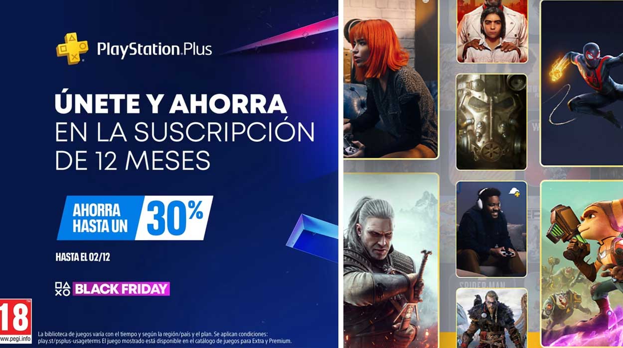 Black Friday en PlayStation Plus oficial con hasta un 30% en el plan de suscripción de 12 meses