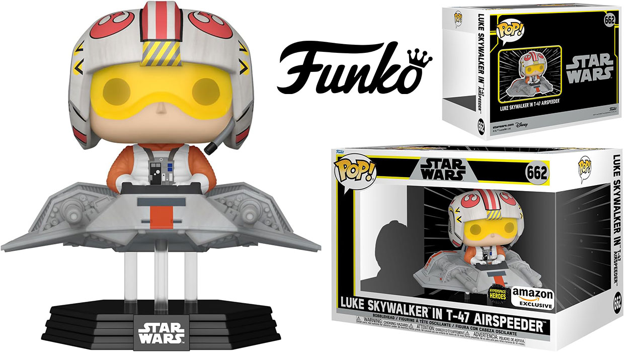 Chollo Funko Star Wars Luke In T-47 Airspeeder exclusivo de Amazon por sólo 18,04€ (-48%)