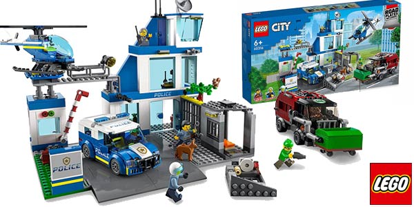 Chollo Comisaría de Policía LEGO City con edificio y helicóptero por sólo 54,99€ con envío gratis (15% de descuento)