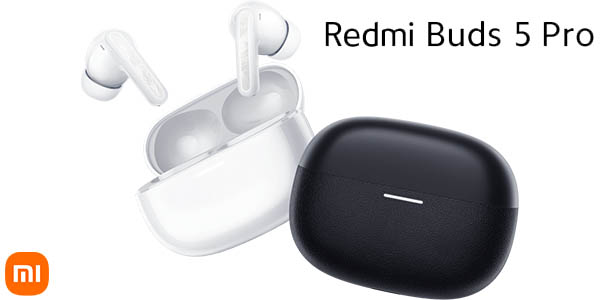 Chollo Auriculares inalámbricos Xiaomi Redmi Buds 5 Pro por sólo 39,99€ con envío gratis (-43%)