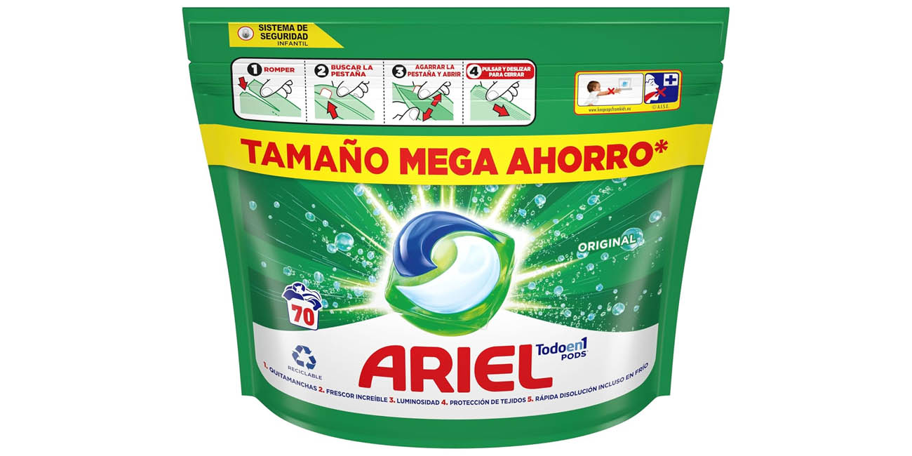 LOCURA: Mantén tu ropa impecable con el detergente Ariel Pods Todo, ¡ahora por sólo 0,20€ por lavado en Amazon!