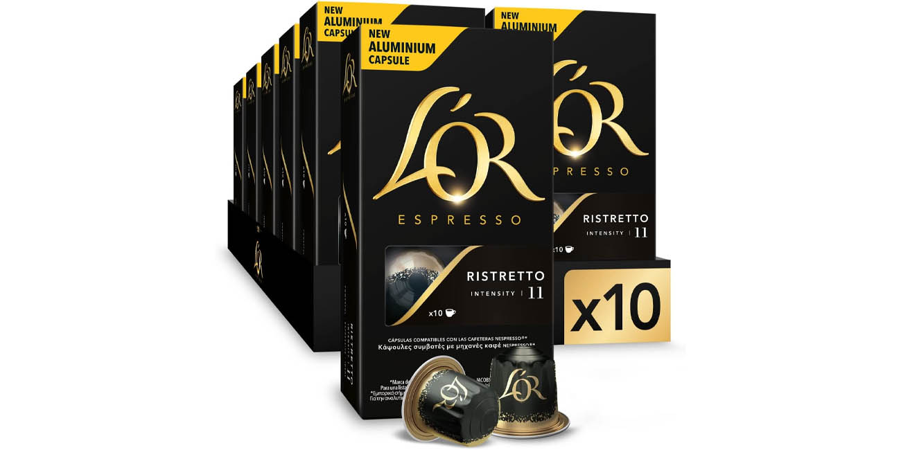 Chollo Pack x100 Cápsulas de café L’Or Espresso Ristretto Intensidad 11 por sólo 28,43€ (-20%)