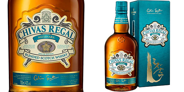 Chollazo Whisky Chivas Regal Mizunara de 700 ml por sólo 37,49€ con envío gratis (-28%)