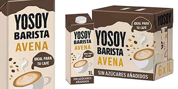 Chollo Pack x6 Yosoy Avena Barista perfecta para café por sólo 8,96€ (1,49€ por litro)