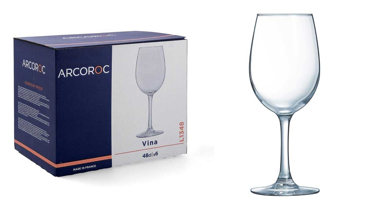 Amazon rebaja este elegante juego de 6 copas de vino Luminarc Arcoroc a precio de BRINDIS