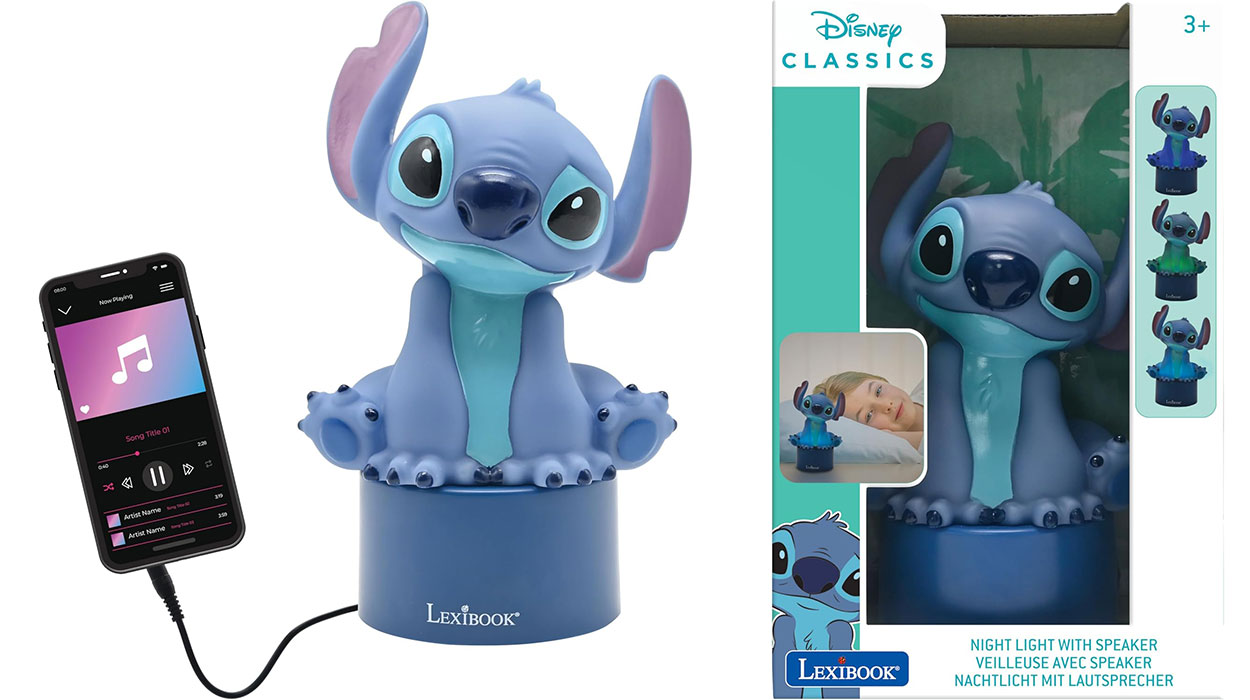 Chollo Luz nocturna con altavoz Disney Stitch Lexibook por sólo 15,99€ (-20%)