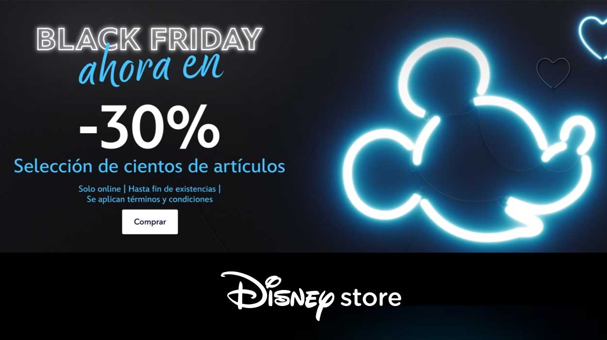 30% en el Black Friday de Disney Store