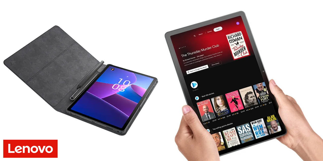 La tienda oficial de Lenovo DESTRUYE el precio del pack de tablet Tab M10 Plus + lápiz Precision Pen 2 + funda, ¡con un 51% de descuento!