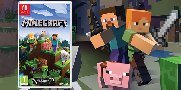 Chollo Minecraft para Nintendo Switch por sólo 19,90€ en Amazon (-21%)