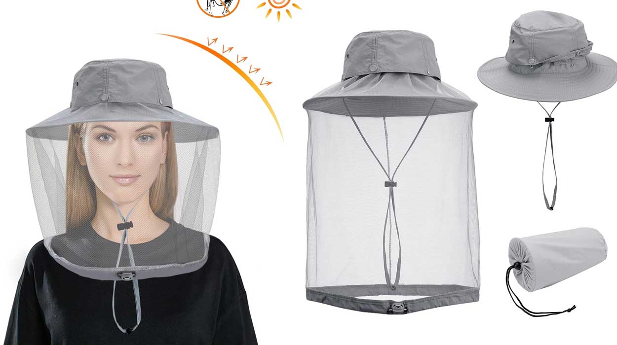 Disfruta de tus jornadas de pesca o cuida tu huerta sin preocuparte de los insectos con este sombrero con red baratísimo