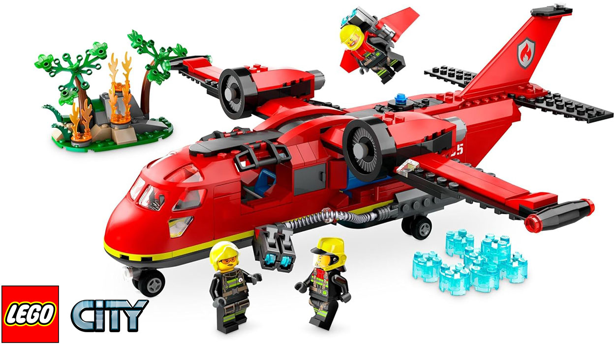 Chollo Set Avión de Rescate de Bomberos de LEGO City por sólo 44,99€ con envío gratis (-25%)