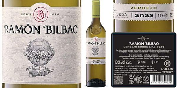 Chollo Vino blanco Ramón Bilbao Verdejo de 75 cl por sólo 6,79€ (-25%)