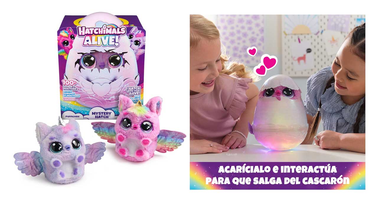 Chollo Peluche interactivo Hatchimals Alive Pufficorn Mystery Hatch por sólo 52,30€ con envío gratis (-25%)