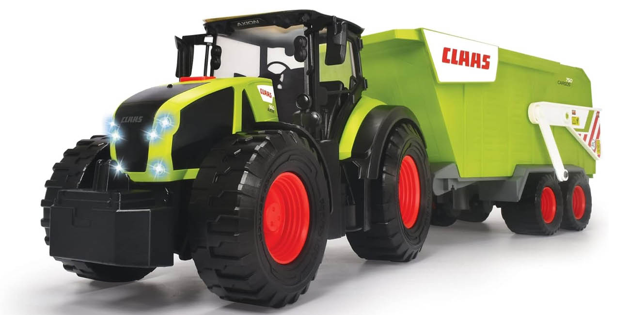 Chollo Tractor con remolque de juguete Dickie Toys por sólo 27,30€ (47% de descuento)