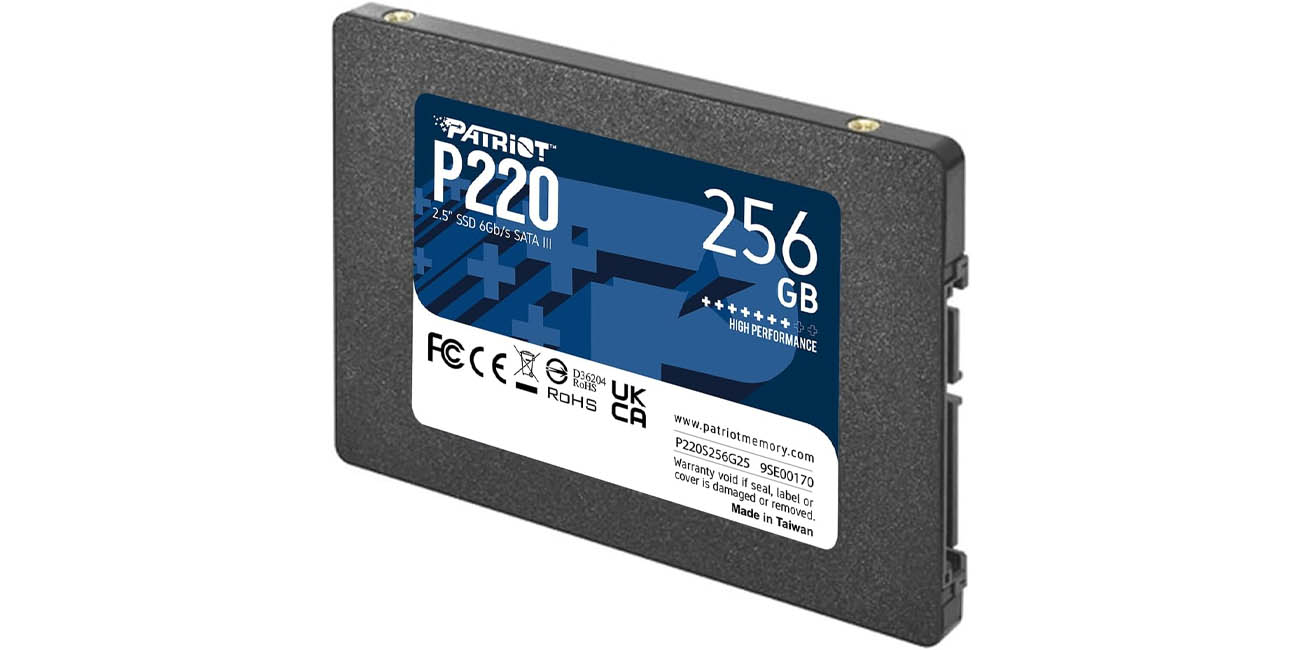 Chollo Disco SSD Patriot P220 de 256 GB SATA III de 2,5″ por sólo 17,99€ con envío gratis (-10%)