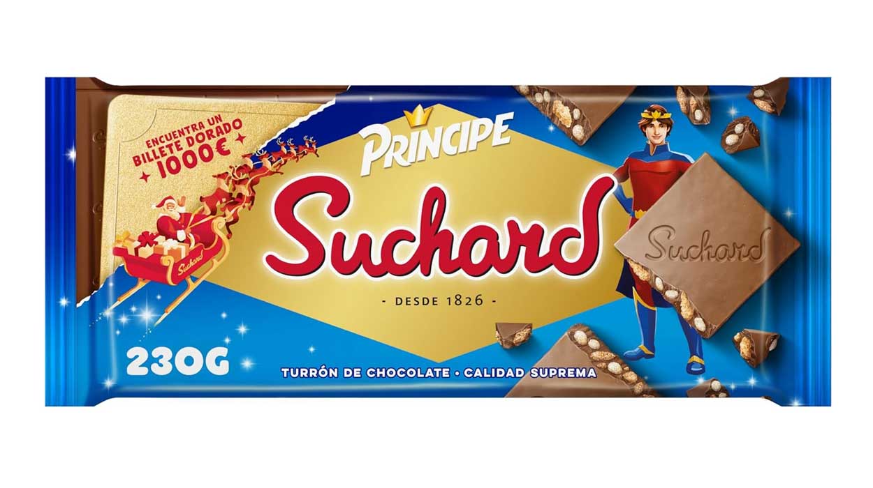 Chollo Tableta de turrón Suchard Galletas Príncipe por sólo 3,21€ (-20%)