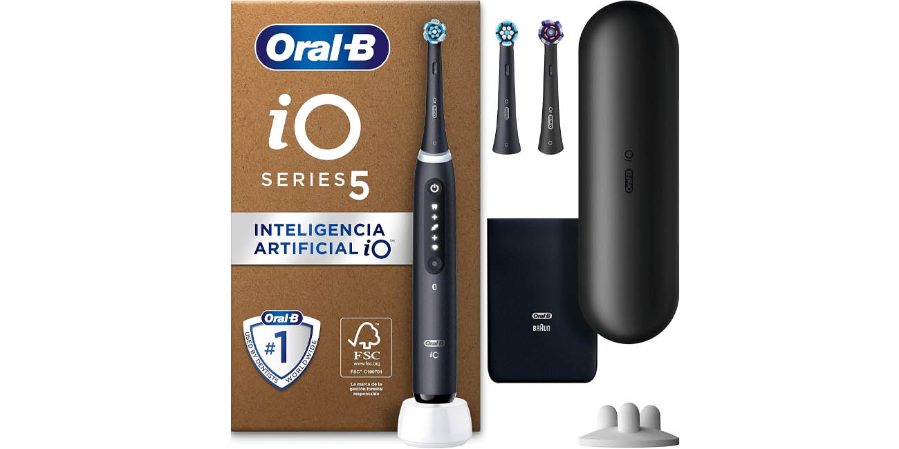 Chollo Kit cepillo inteligente Oral-B iO 5N con App por sólo 129,95€ con envío gratis (32% de descuento)