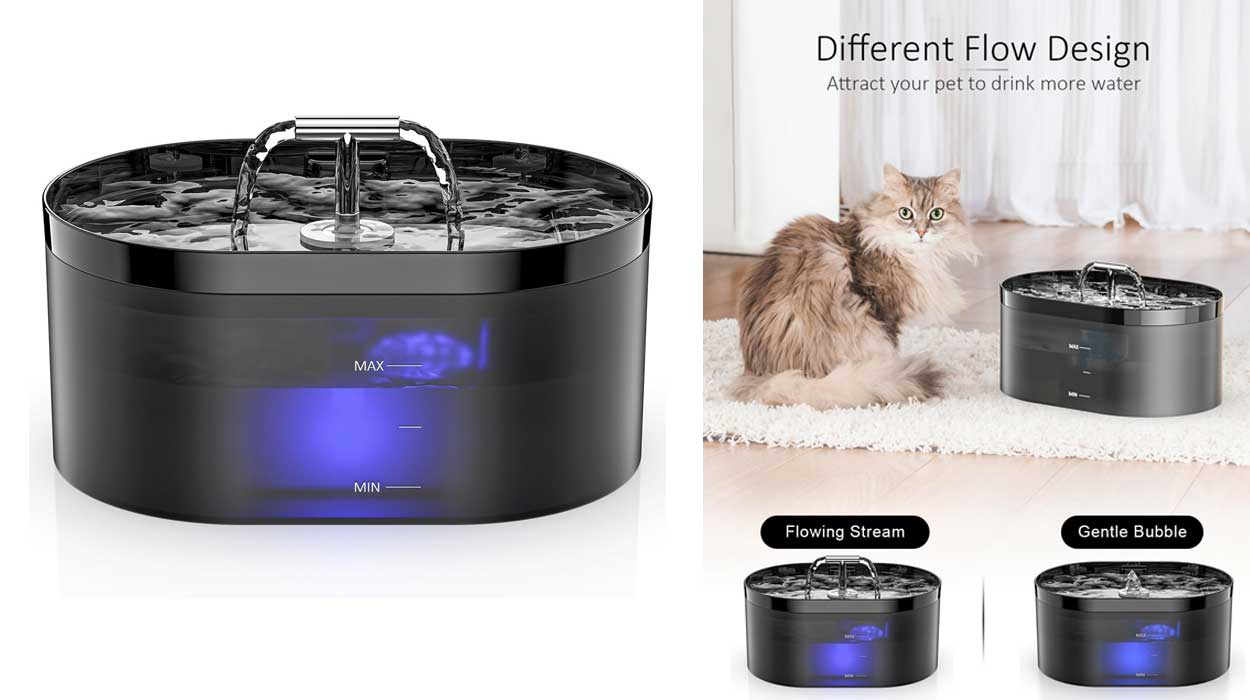 Chollo Fuente de agua automática para gatos de 2,2 litros por sólo 17,99€ con cupón (-40%)