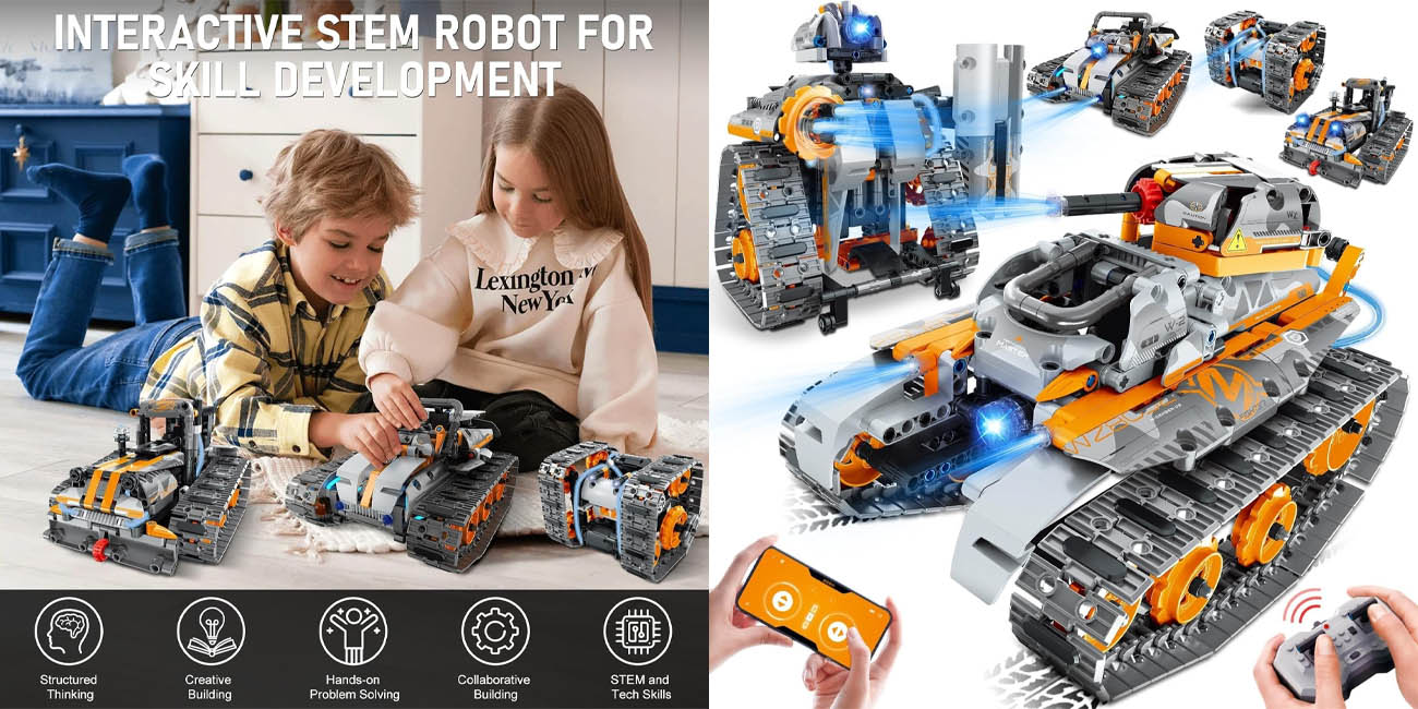 Chollo Robot interactivo JOYTREKY Technic por radiocontrol por sólo 24,74€ con doble cupón (-55%)