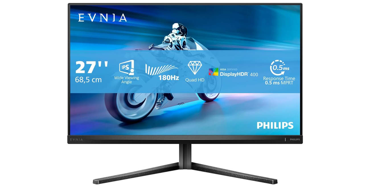 Chollo Monitor Philips Evnia 27M2N5500 QHD de 27″ por sólo 179,99€ con envío gratis (-20%)