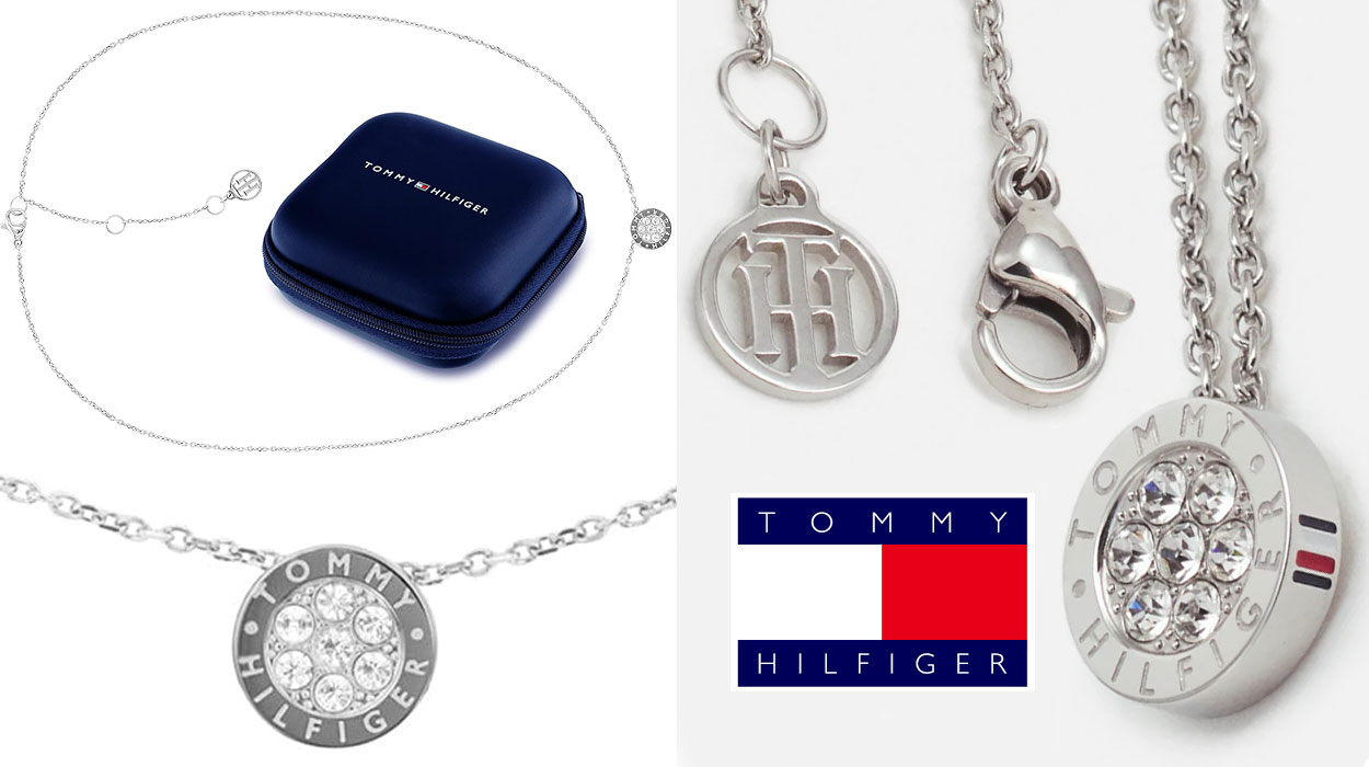 Deslumbra con este colgante de cristales Tommy Hilfiger rebajado, ¡el toque de brillo que le faltaba a tu look!