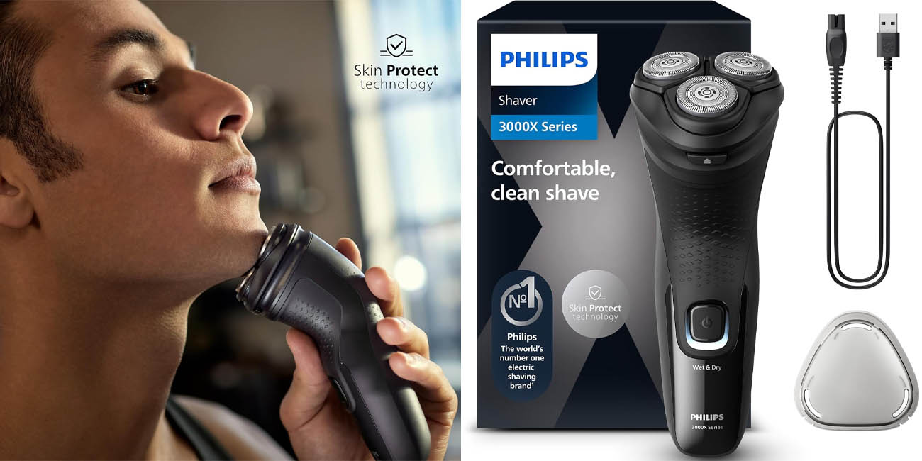 Chollo Afeitadora eléctrica Philips Serie X3000 por sólo 39,94€ con envío gratis (20% de descuento)