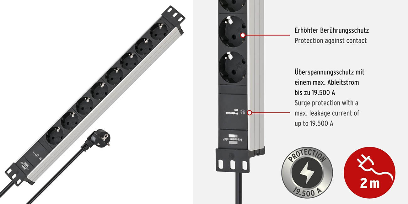 Enchufa todos tus aparatos y dispositivos electrónicos con esta regleta Brennenstuhl ALU-Line que hoy tiene un descuento bestial