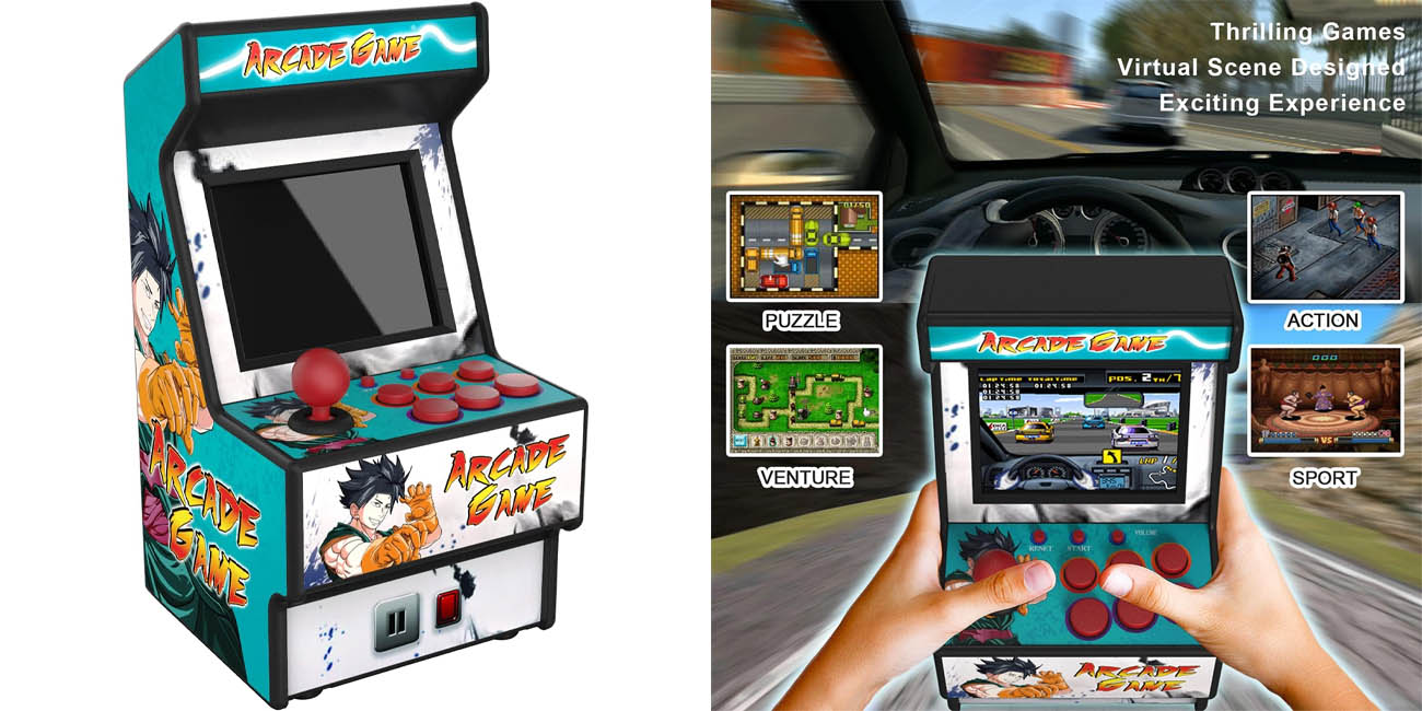 Chollazo Mini recreativa en miniatura Arcade Classic Retro con 156 juegos y conexión a TV por sólo 33,99€ con cupón (-15%)