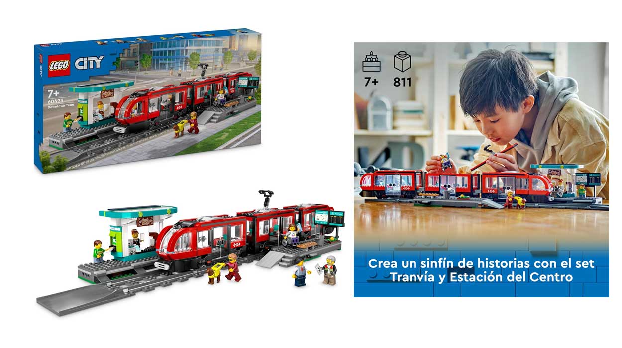 Chollo Set Tranvía y Estación del Centro LEGO City por sólo 67,49€ con envío gratis (-25%)