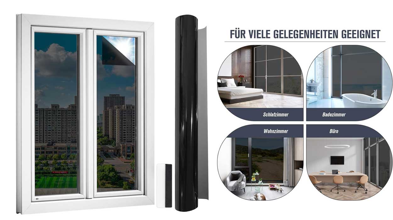 Chollo Vinilo adhesivo protector efecto espejo para ventana por sólo 8,36€