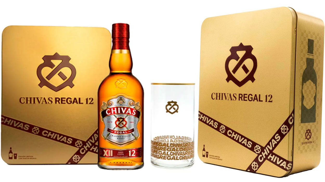 Chollo Estuche Whisky Chivas Regal 12 Años con vaso por sólo 24,50€ (-22%)