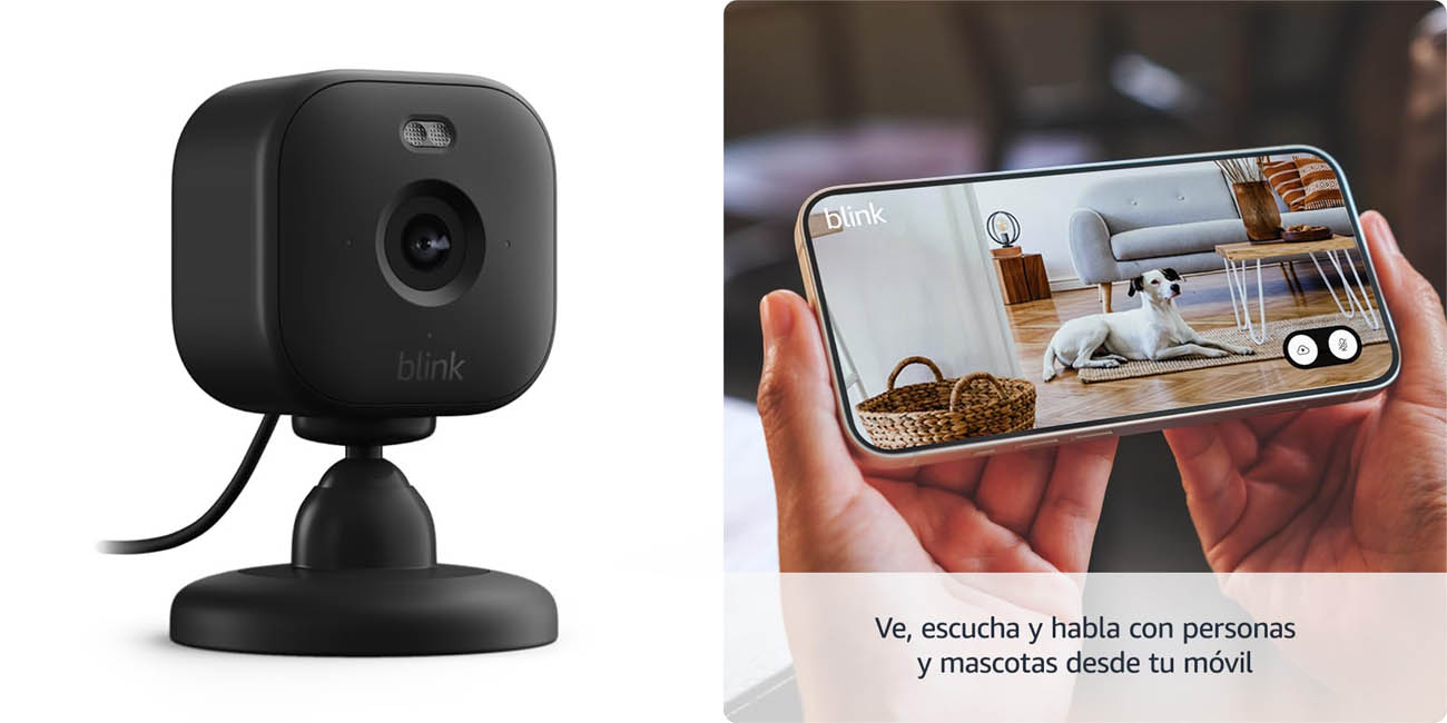 Chollo Cámara WiFi Blink Mini 2 1080p con visión nocturna por sólo 19,99€ (-50%)