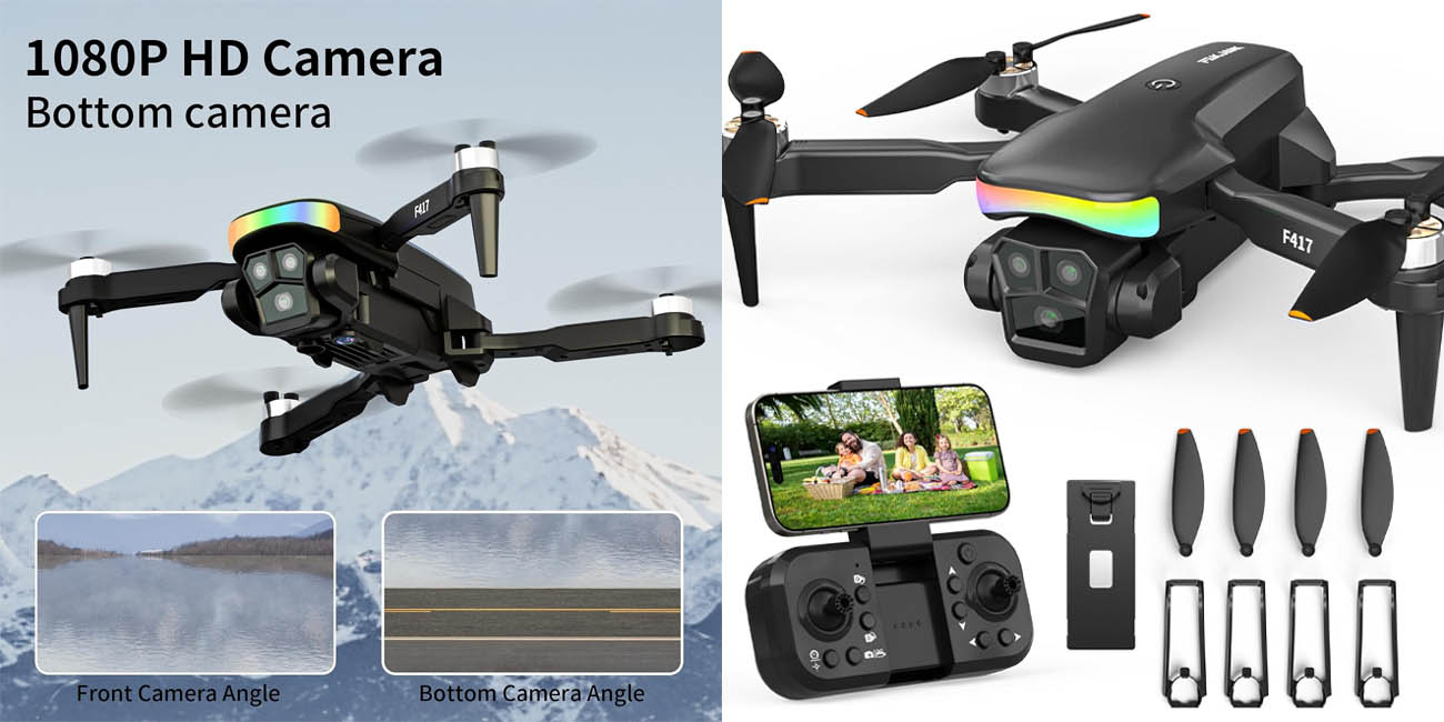 Chollazo Dron infantil FAKJANK F417 con cámara 1080p por sólo 49,99€ con envío gratis (-64%)