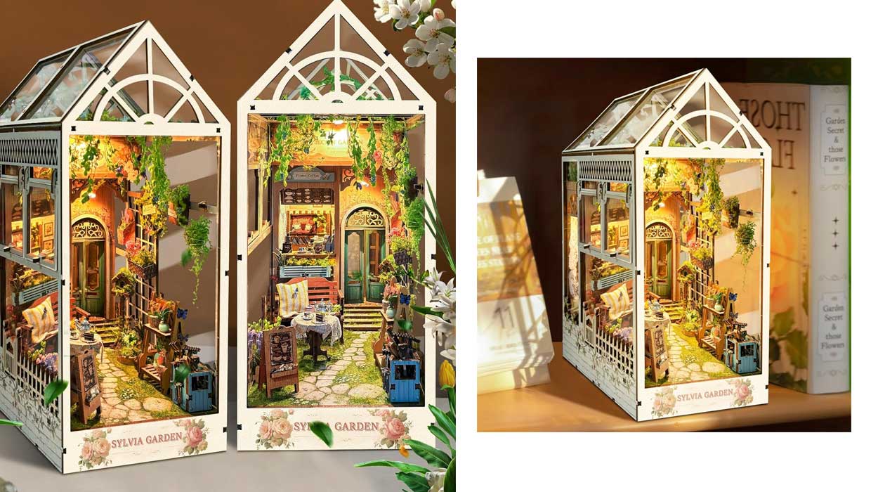 Disfruta otra vez de las manualidades con esta casa de muñecas en miniatura para montar ¡Baratísima con un doble cupón!