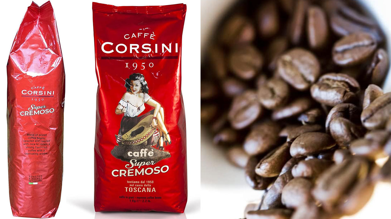 Chollo Café en grano Corsini Super Cremoso de 1 kg por sólo 10,99€ (-33%)