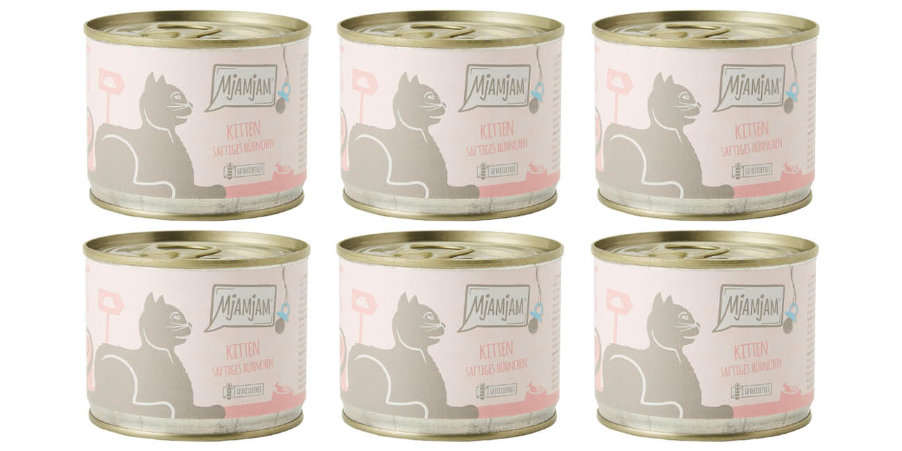 Chollo Pack x6 Latas de comida húmeda premium MjAMjAM Natural Wet para gatos por sólo 7,49€ ¡1,25€ cada una!