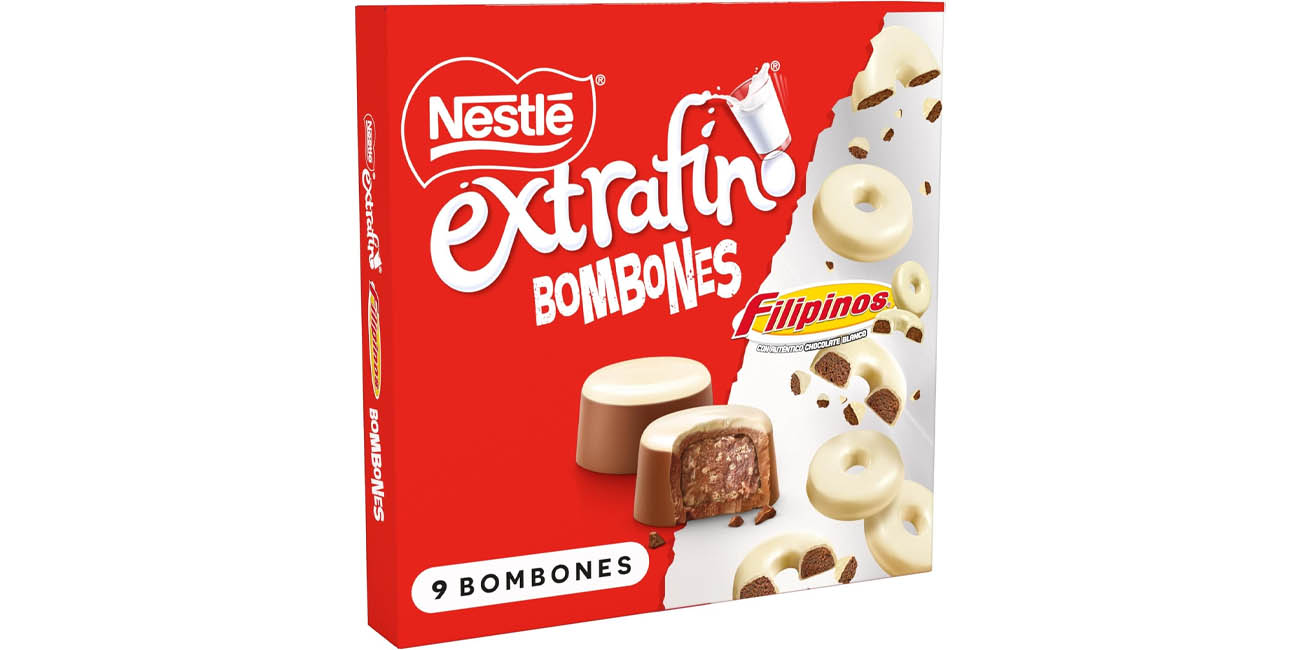 Chollo Caja de bombones de chocolate con leche NESTLE Extrafino Filipinos por sólo 2,50€ (-33%)