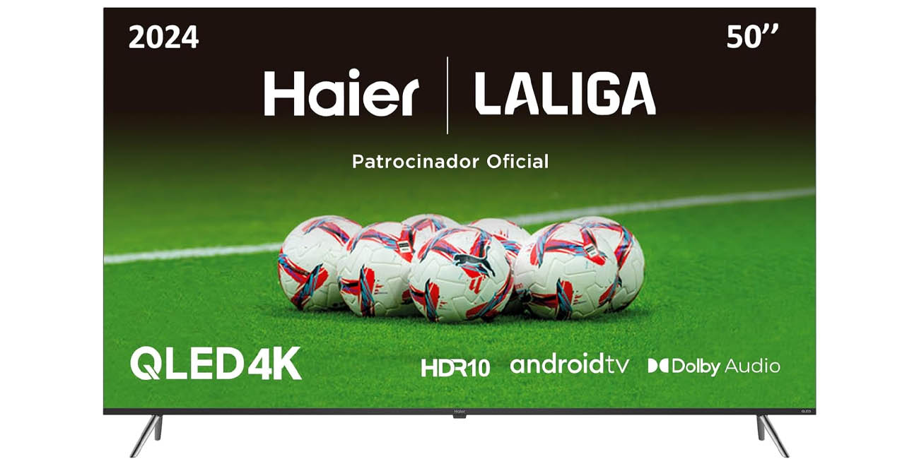 Chollo Smart TV Haier QLED H50K705UG 4K UHD de 50″ por sólo 300,91€ con envío gratis (-40%)