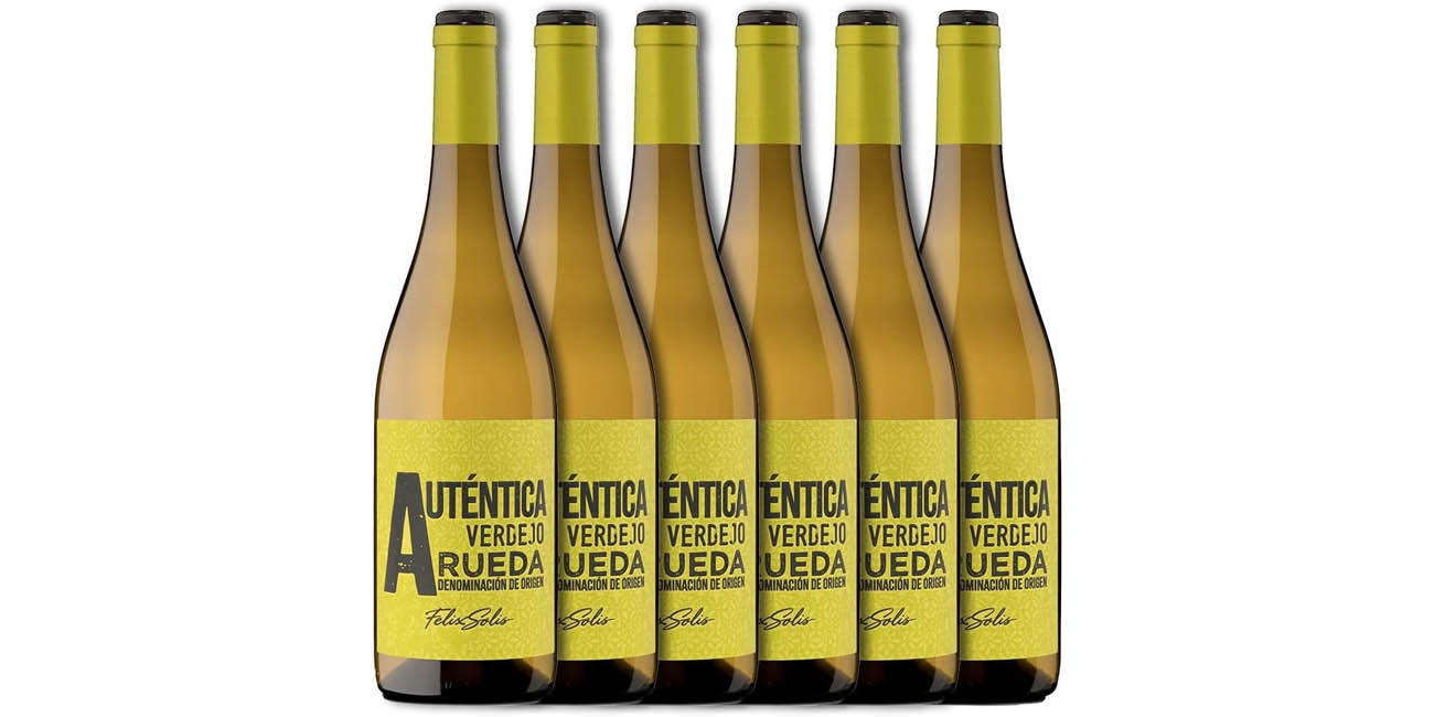 Chollo Pack 6 botellas de vino blanco La Auténtica verdejo D.O. Rueda por sólo 15,26€ (-15%)