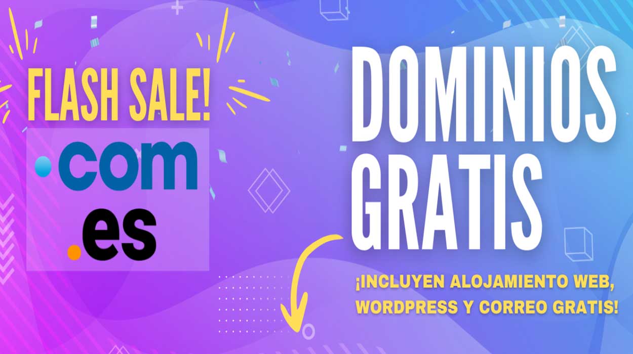 Dominios .com y .es GRATIS en Nominalia