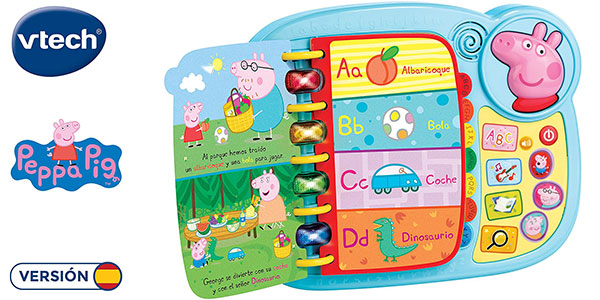 Chollo Libro infantil Vtech Aprendo y Descubro con Peppa Pig por sólo 15,89€ (-55%)