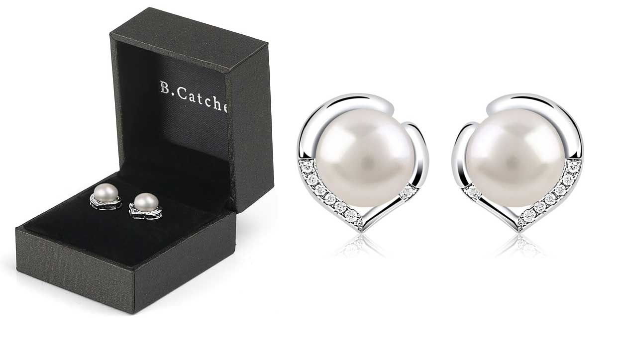 Chollo Pendientes B.Catcher “El Lenguaje del corazón” en Plata de Ley 925 con perlas por sólo 14,82€ (57% de descuento)