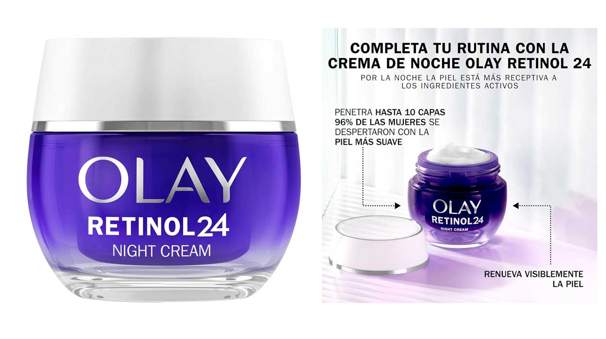 Chollazo Crema de noche Olay Retinol 24 por sólo 19,99€ (-47%)