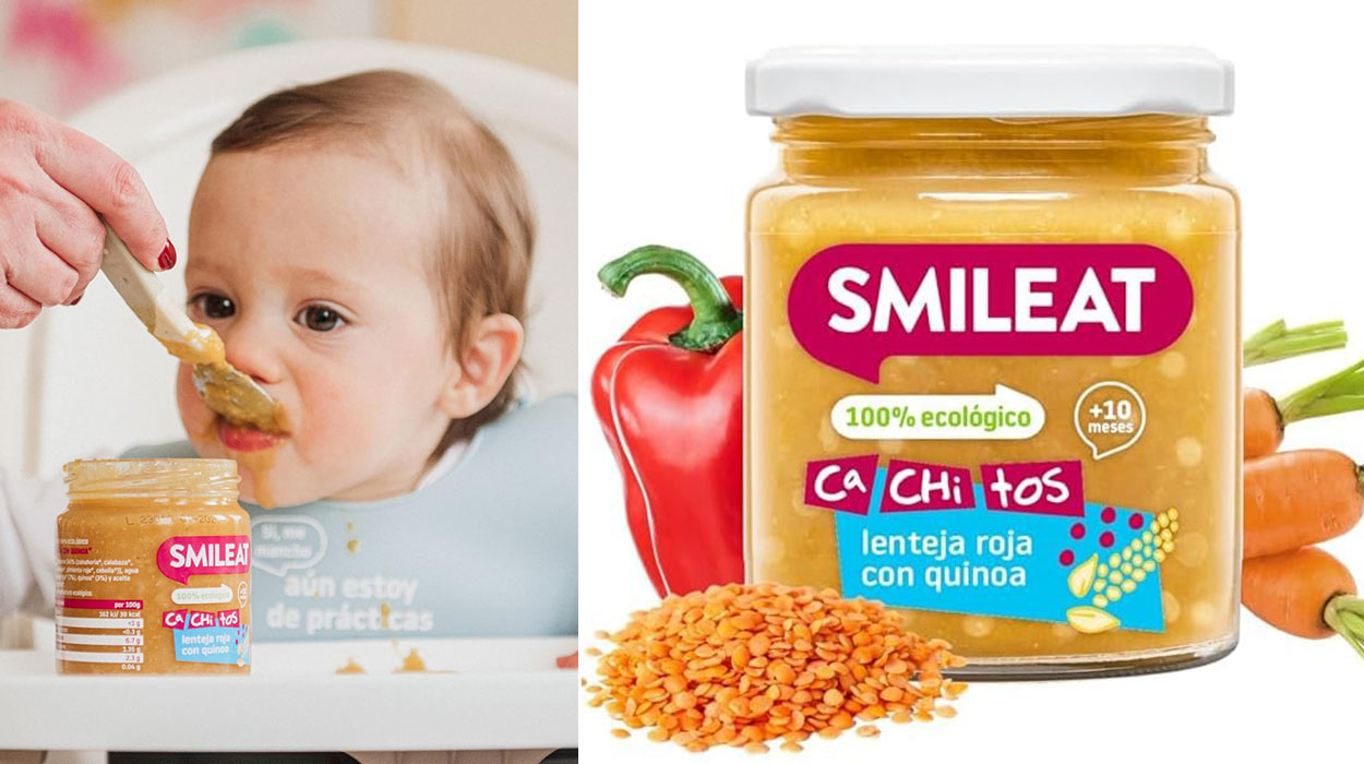 Chollo Pack x4 Lenteja roja con quinoa Smileat Ca-Chi-Tos para bebé por sólo 8,80€ (-21%) ¡2,20€ cada uno!