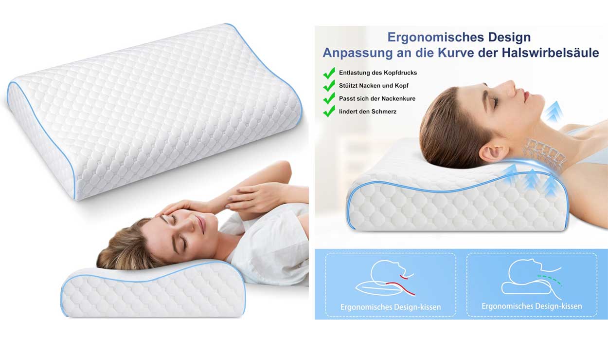 Chollo Almohada cervical viscoelástica Physen por sólo 21,99€ con cupón (-25%)