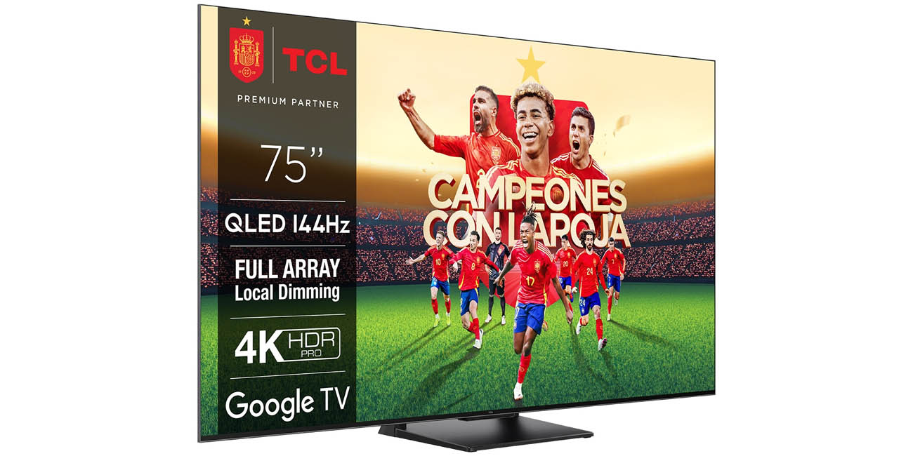 Chollo Smart TV TCL QLED 75C745 UHD 4K de 75″ por sólo 815,15€ con envío gratis (-32%)