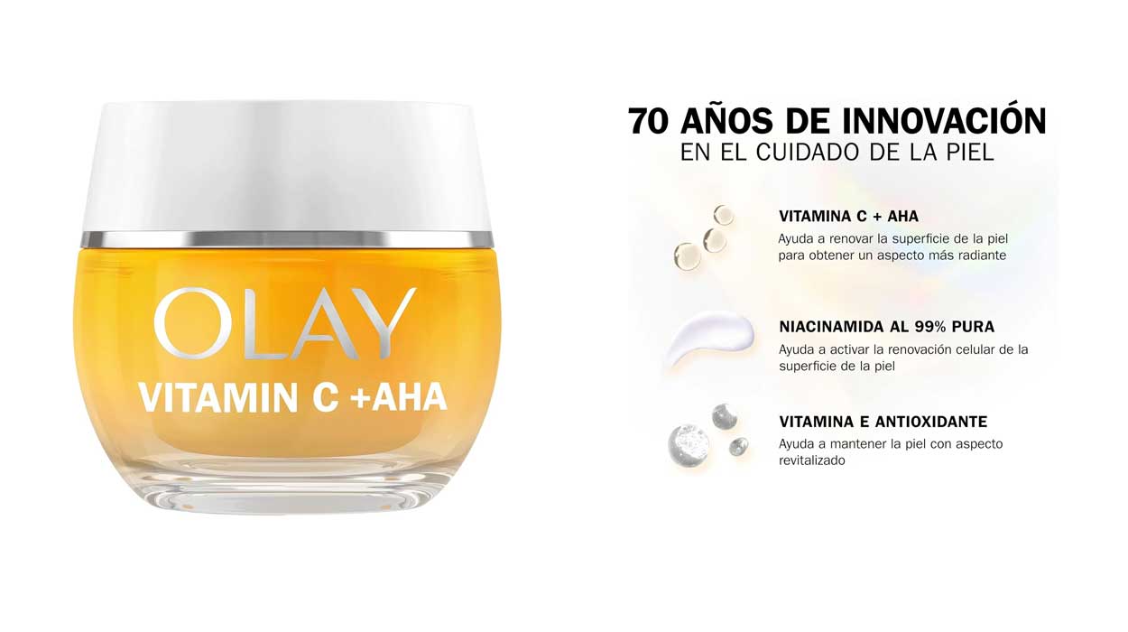 Chollazo Gel crema hidratante Olay Vitamin C + AHA 24 por sólo 18,99€ (-50%)